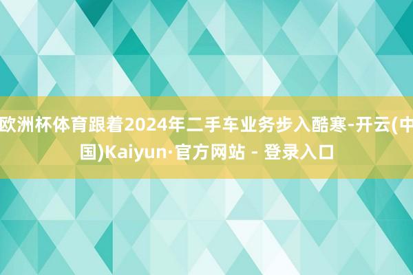 欧洲杯体育跟着2024年二手车业务步入酷寒-开云(中国)Kaiyun·官方网站 - 登录入口