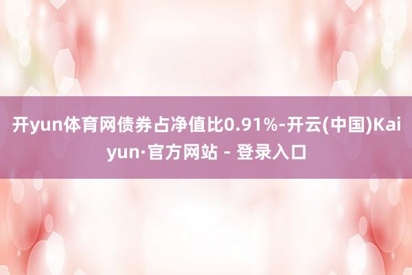 开yun体育网债券占净值比0.91%-开云(中国)Kaiyun·官方网站 - 登录入口
