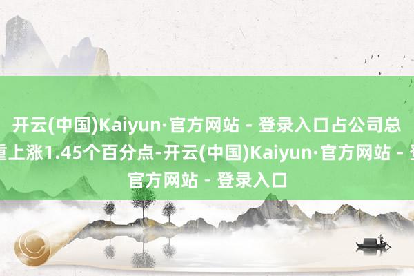 开云(中国)Kaiyun·官方网站 - 登录入口占公司总财富比重上涨1.45个百分点-开云(中国)Kaiyun·官方网站 - 登录入口
