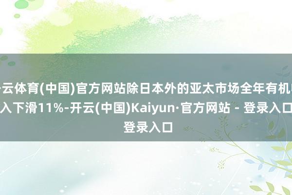 开云体育(中国)官方网站除日本外的亚太市场全年有机收入下滑11%-开云(中国)Kaiyun·官方网站 - 登录入口